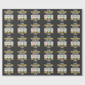 Mahjong Gamer Board Game China Japan Mah Jong Geschenkpapier (Flach)