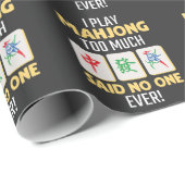 Mahjong Gamer Board Game China Japan Mah Jong Geschenkpapier (Rolleneckpunkt)