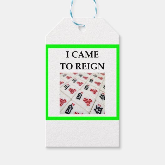 Mahjong Geschenkanhänger (Vorderseite)