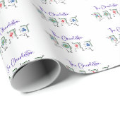 Mahjong Gift Wrap. Das Charleston-Thema Geschenkpapier (Rolleneckpunkt)