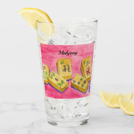 Mahjong Glas (Vorderseite Ice)