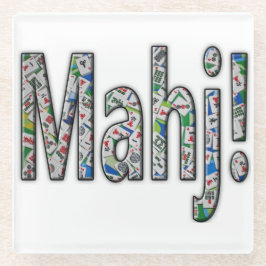 Mahjong Glass Coaster - Mahj! Glasuntersetzer