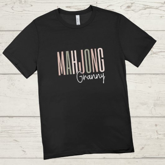 Mahjong granny | Funny mahjong T-Shirt