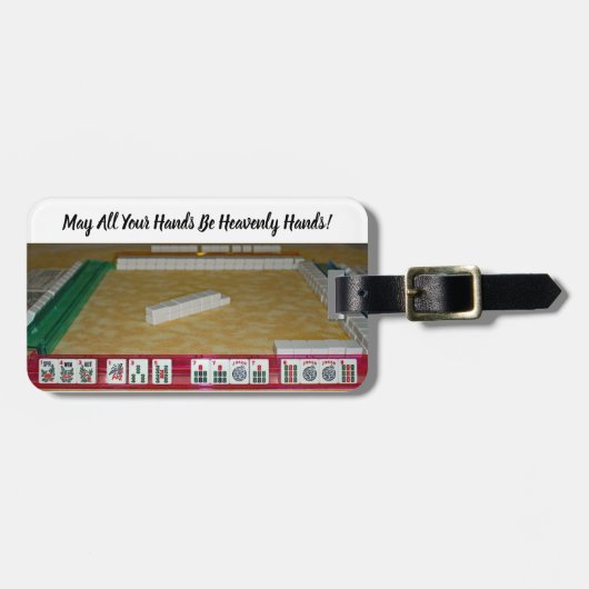 Mahjong Heavenly Hand-Gepäckanhänger Gepäckanhänger (Vorderseite horizontal)