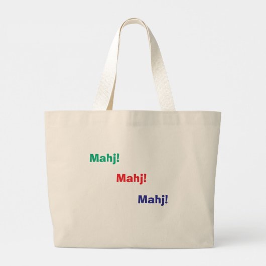 Mahjong Heavenly Hand Tote Bag Jumbo Stoffbeutel (Rückseite)
