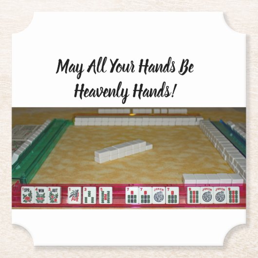 Mahjong Heavenly Hands Coaster Untersetzer (Vorderseite)