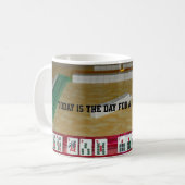 Mahjong Himmlische Hand Kaffeetasse (Vorderseite Links)