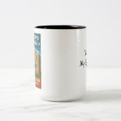 Mahjong in der Gap-Kaffeetasse Zweifarbige Tasse (Mittel)