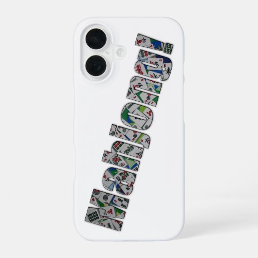 Mahjong iPhone 16 Hülle (Rückseite)