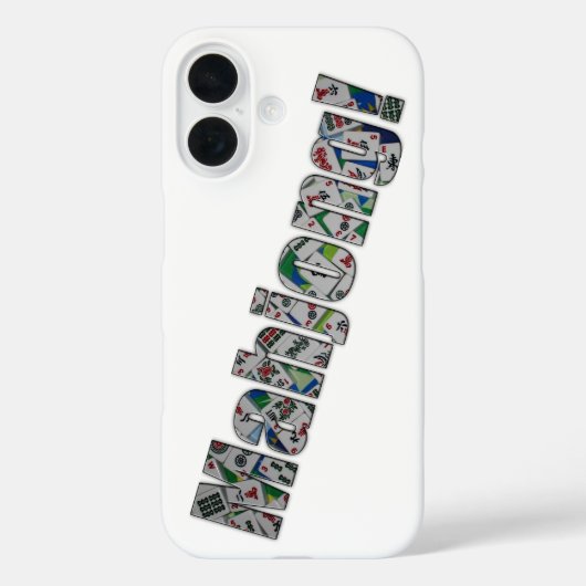 Mahjong iPhone 16 Hülle (Rückseite)