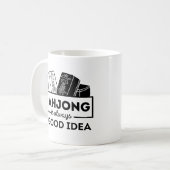 Mahjong ist immer eine gute Idee Kaffeetasse (Vorderseite Links)
