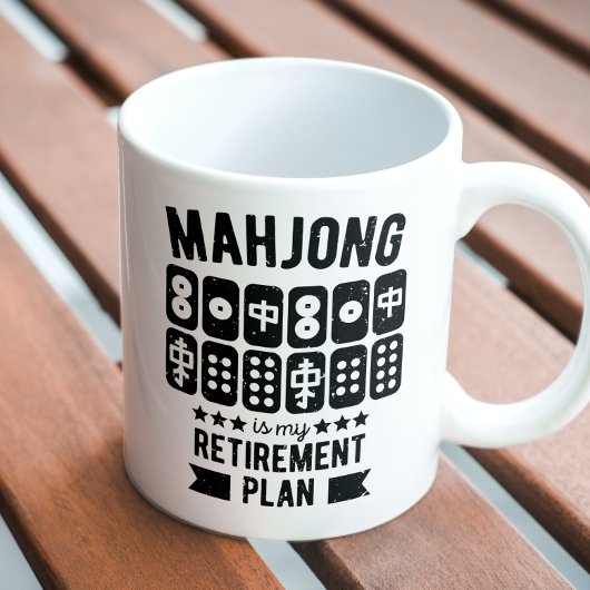 Mahjong ist mein Rentenplan | Funny mahjong Kaffeetasse