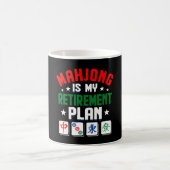 Mahjong ist mein Ruhestandsplan lustiger Mahjong D Kaffeetasse (Mittel)