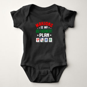 Mahjong ist mein Ruhestandsplan lustiger Mahjong-T Baby Strampler