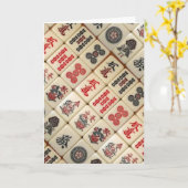 Mahjong jeder Anlass Karte (Gelbe Blume)