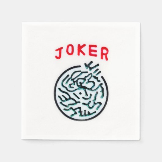 MahJong-Joker Serviette (Vorderseite)