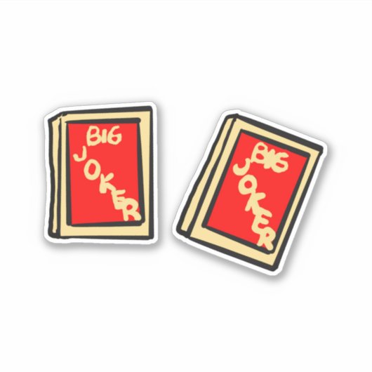 Mahjong Joker Tile Stickers Aufkleber (Vorderseite)