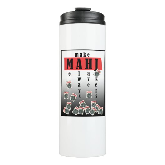 mahjong Jokerlogo Thermosbecher (Vorderseite)