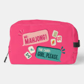 Mahjong-Kachel-Tasche – Mädchen, bitte. Waschbeutel (Rückseite)