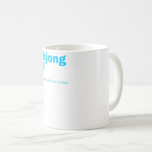 Mahjong Kaffeetasse (VorderseiteRechts)