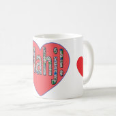 Mahjong-Kaffeetasse - Liebe Mahj! Kaffeetasse (VorderseiteRechts)