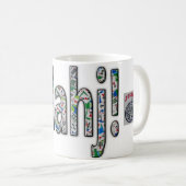 Mahjong-Kaffeetasse - Mahj! Kaffeetasse (VorderseiteRechts)