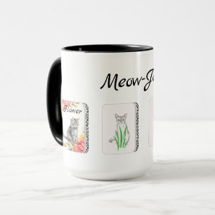 Mahjong-Katzen-Kacheln Tasse