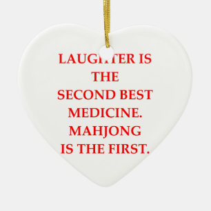 mahjong keramikornament
