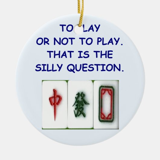 Mahjong Keramikornament (Vorne)