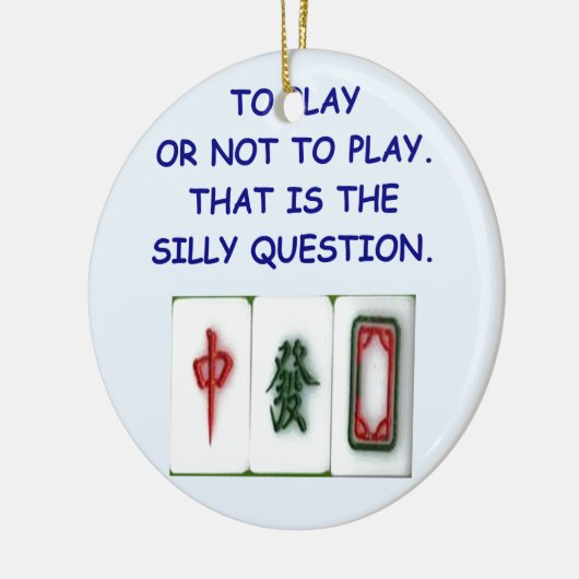 Mahjong Keramikornament (Links)