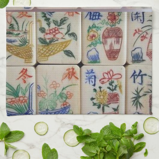 Mahjong Kitchen Handtuch (Gefaltet)