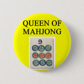 MAHJONG Königin Button (Vorderseite)