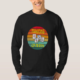 Mahjong Königin Spaß Chinesisches Jüdisches Spiel T-Shirt