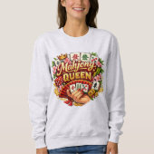 Mahjong Königin Sweatshirt (Vorderseite)