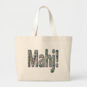 Mahjong Large Tote Bag - Mahj! Jumbo Stoffbeutel (Vorne)