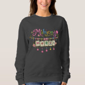 Mahjong-Liebhaber Damen Basic Sweatshirt (Vorderseite)