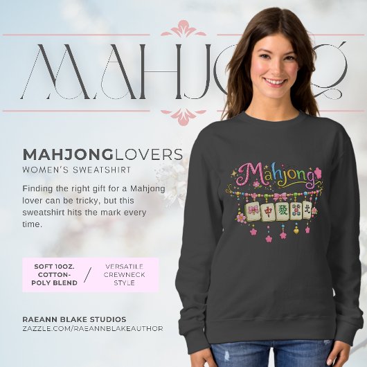 Mahjong-Liebhaber Damen Basic Sweatshirt