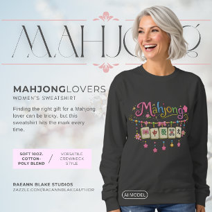 Mahjong-Liebhaber Damen Basic Sweatshirt