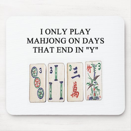 mahjong Liebhaber Mousepad (Vorne)