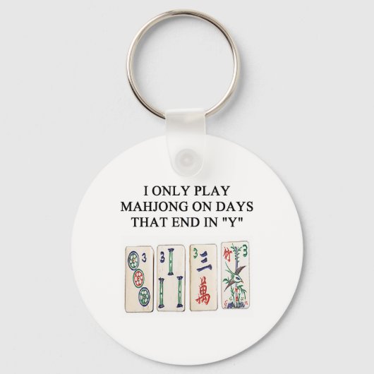 Mahjong-Liebhaber Schlüsselanhänger (Vorderseite)
