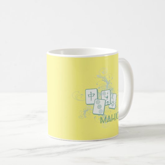 Mahjong Lovers Kaffeetasse (VorderseiteRechts)