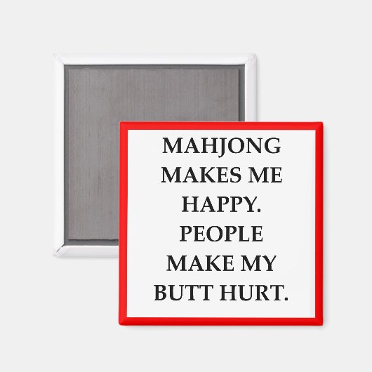 MAHJONG MAGNET (Vorderseite/Rückseite)