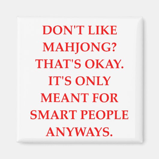 MAHJONG MAGNET (Vorne)