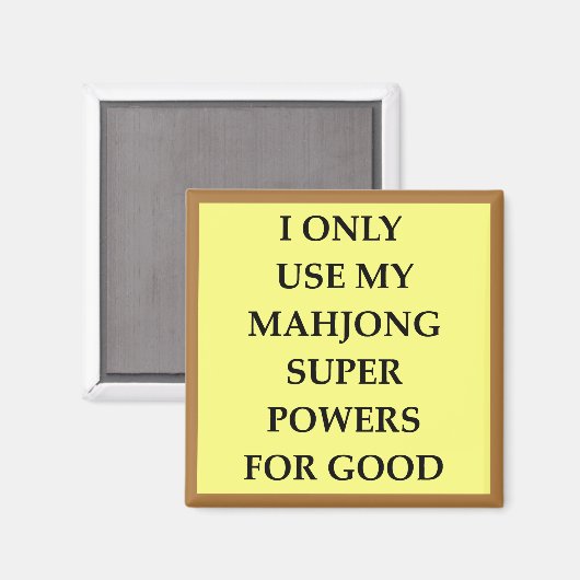 MAHJONG MAGNET (Vorderseite/Rückseite)