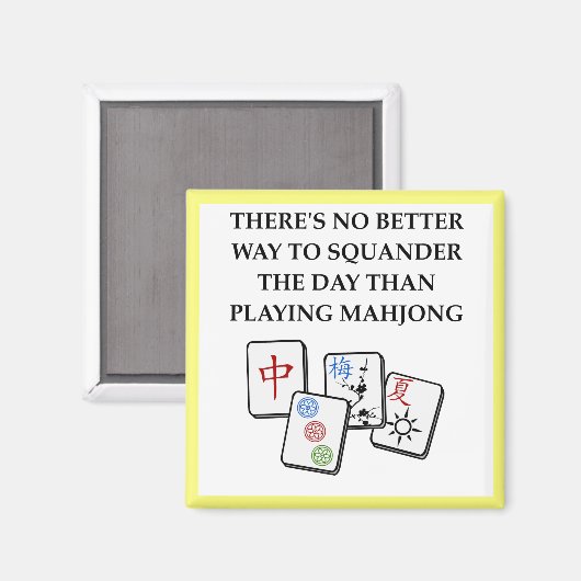 MAHJONG MAGNET (Vorderseite/Rückseite)