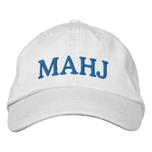 Mahjong Mahj Liebhaber Fettgedruckte Typografie Ei Bestickte Baseballkappe