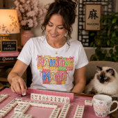 Mahjong Mama in Faux Patchwork  Tri-Blend Shirt