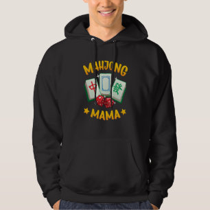 Mahjong Mama Mah Jonng Kacheln und Würfel Frauen Hoodie