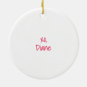 Mahjong Mamas Mahjong Christmas Bam Tiles Keramik Ornament (Hinten)