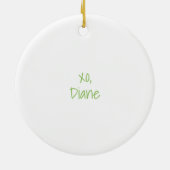 Mahjong Mamas Mahjong Preppy Tiles Bows Coquette Keramik Ornament (Hinten)